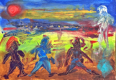 Nihal Mavigök imzalı tablo — Yağlı Boya, 30×42 cm, 5.000 TL müzayede satışı