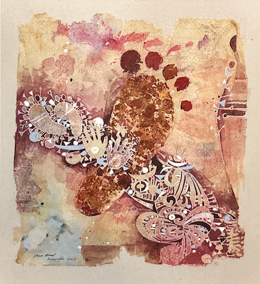 İlham Ahmet Enveroğlu imzalı tablo — 34×30 cm, 6.000 TL müzayede satışı