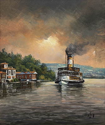 Faruk Oktay Aksoy imzalı tablo — Yağlı Boya, 60×50 cm, 7.000 TL müzayede satışı
