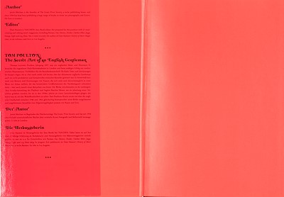 The Secret Art of an English Gentleman Tom Poulton-Editör: Dian