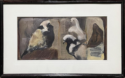 Halil Coşkun imzalı tablo — Yağlı Boya, 20×39 cm, 3.500 TL müzayede satışı
