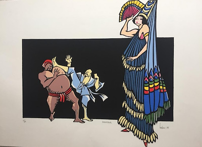 Turhan Selçuk imzalı tablo — Serigrafi, 50×70 cm, 12.500 TL müzayede satışı