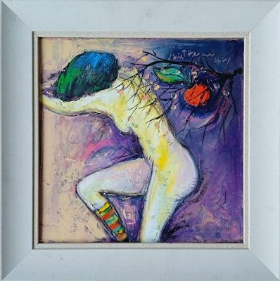 Vedat Hazneci imzalı tablo — Yağlı Boya, 30×30 cm, 4.500 TL müzayede satışı