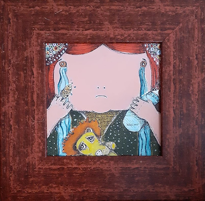 Efe Kasaplar imzalı tablo — Yağlı Boya, 20×20 cm, 2.500 TL müzayede satışı