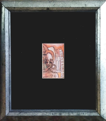 Meltem Yakın Üldes imzalı tablo — Sulu Boya, 6×10 cm, 750 TL müzayede satışı