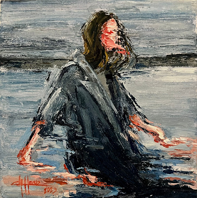 Elif Havuz imzalı tablo — Yağlı Boya, 20×20 cm, 3.000 TL müzayede satışı