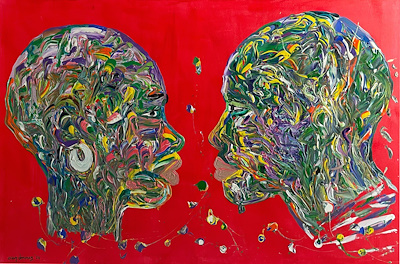 Ecem Dönmez imzalı tablo — Akrilik Boya, 150×100 cm, 10.000 TL müzayede satışı