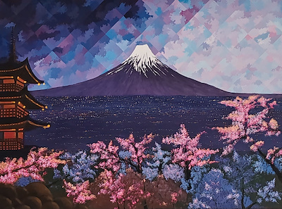 Rusalet Ramizova imzalı tablo — Akrilik Boya, 60×80 cm, 3.000 TL müzayede satışı