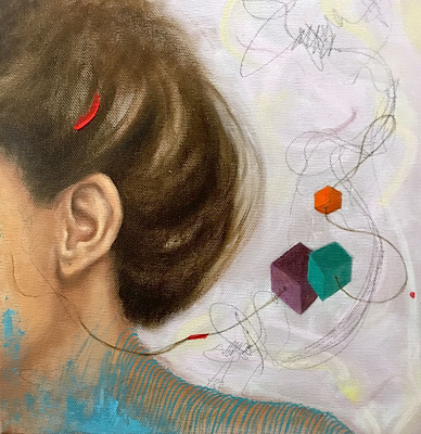 Derya Ahmetbeyoğlu imzalı tablo — Yağlı Boya, 25×25 cm, 3.000 TL müzayede satışı