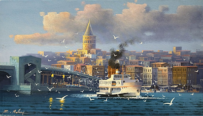 Zekeriya Malkoç imzalı tablo — Yağlı Boya, 60×35 cm, 3.000 TL müzayede satışı