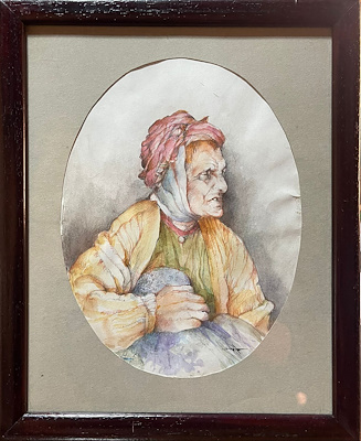 Müfit Çelik imzalı tablo — Sulu Boya, 19×29 cm, 4.000 TL müzayede satışı