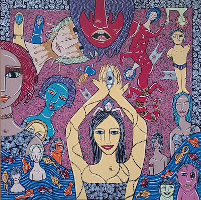 Teoman Güngördü imzalı tablo — Yağlı Boya, 80×80 cm, 2.500 TL müzayede satışı