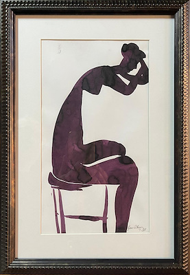 Aynur Zilkaya imzalı tablo — Sulu Boya, 18×31 cm, 2.500 TL müzayede satışı