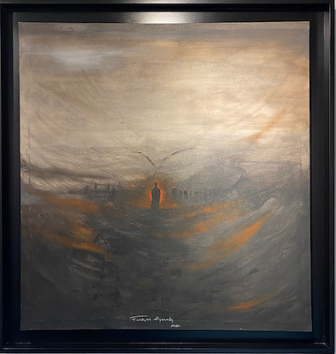 Furkan Koçak imzalı tablo — Yağlı Boya, 107×100 cm, 12.000 TL müzayede satışı