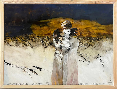 Ekrem Kadak imzalı tablo — 120×90 cm, 90.000 TL müzayede satışı