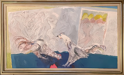 Hayati Misman imzalı tablo — Yağlı Boya, 125×70 cm, 120.000 TL müzayede satışı