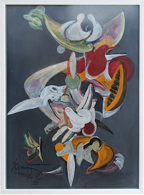 Kemal İskender imzalı tablo — Yağlı Boya, 57×77 cm, 12.000 TL müzayede satışı