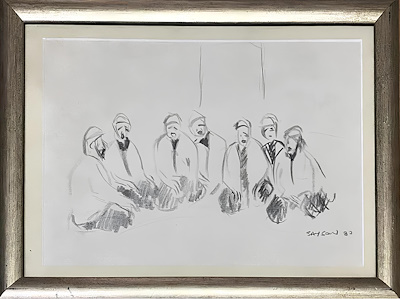 Nilhan Saygon imzalı tablo — Karışık Teknik, 20×28 cm, 1.000 TL müzayede satışı
