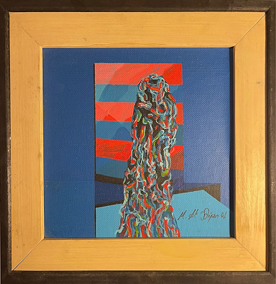Mehmet Ali Doğan imzalı tablo — Yağlı Boya, 27×27 cm, 4.000 TL müzayede satışı
