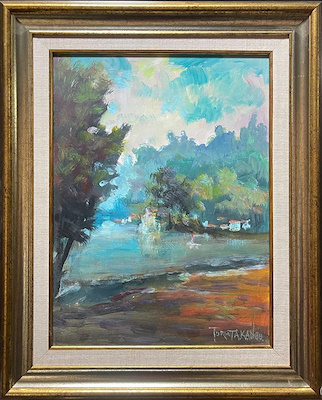 Turgut Akan imzalı tablo — Yağlı Boya, 30×40 cm, 5.000 TL müzayede satışı