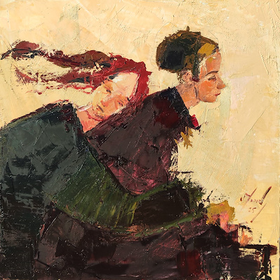 Servet Tosun imzalı tablo — Yağlı Boya, 50×50 cm, 5.500 TL müzayede satışı