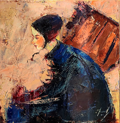 Servet Tosun imzalı tablo — Yağlı Boya, 50×50 cm, 5.500 TL müzayede satışı