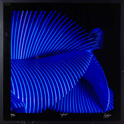 Seçkin Pirim imzalı tablo — Serigrafi, 70×70 cm, 19.000 TL müzayede satışı
