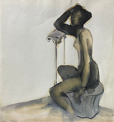 Aynur Zilkaya imzalı tablo — Karışık Teknik, 24×25 cm, 2.500 TL müzayede satışı