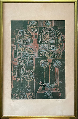 Güngör İblikçi imzalı tablo — Gravür, 37×58 cm, 7.500 TL müzayede satışı