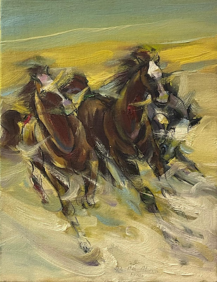 Durmuş Ali Akça imzalı tablo — Yağlı Boya, 49×30 cm, 5.000 TL müzayede satışı