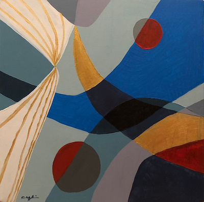Aylin Demir imzalı tablo — Akrilik Boya, 40×40 cm, 4.250 TL müzayede satışı