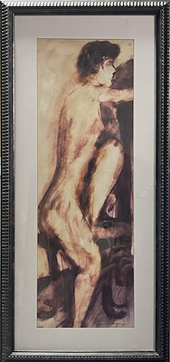 Aynur Zilkaya imzalı tablo — Sulu Boya, 49×16 cm, 2.750 TL müzayede satışı