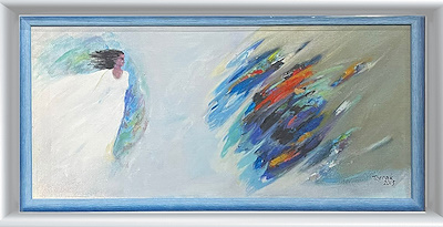 Yusuf Toprak imzalı tablo — Yağlı Boya, 23×50 cm, 13.000 TL müzayede satışı