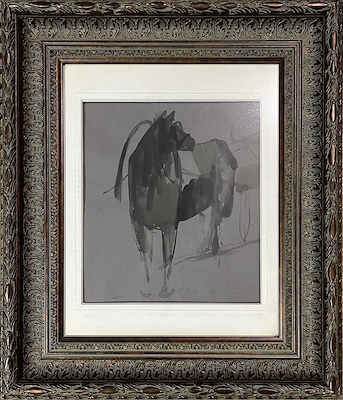 Hüseyin Şahbudak imzalı tablo — Sulu Boya, 35×22 cm, 12.000 TL müzayede satışı