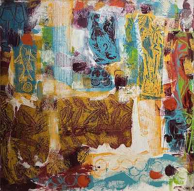 Meltem Akkaya imzalı tablo — Yağlı Boya, 100×100 cm, 9.500 TL müzayede satışı