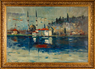 Teymur Ağalıoğlu imzalı tablo — Yağlı Boya, 80×120 cm, 32.500 TL müzayede satışı