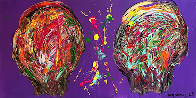Ecem Dönmez imzalı tablo — Akrilik Boya, 50×100 cm, 4.000 TL müzayede satışı