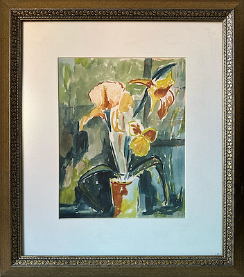 İmren İyem imzalı tablo — Sulu Boya, 25×20 cm, 3.000 TL müzayede satışı