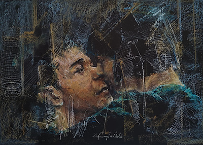 Hüseyin Ünlü imzalı tablo — Pastel Boya, 50×70 cm, 4.000 TL müzayede satışı