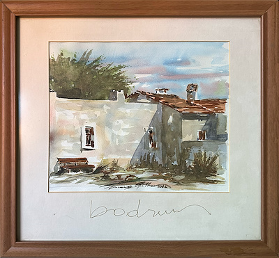 Kıvanç Gülhan imzalı tablo — Sulu Boya, 25×30 cm, 2.000 TL müzayede satışı