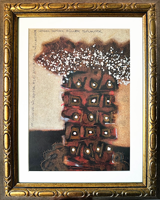 Tunç Tanışık imzalı tablo — Karışık Teknik, 30×38 cm, 5.000 TL müzayede satışı