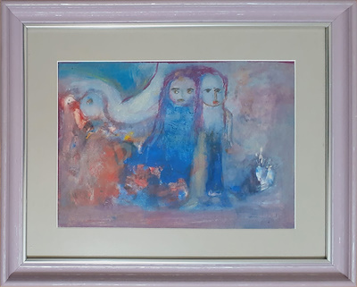 Nazmi Yılmaz imzalı tablo — Karışık Teknik, 25×35 cm, 6.000 TL müzayede satışı