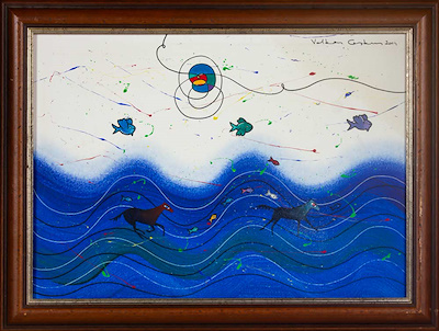 Volkan Coşkun imzalı tablo — Yağlı Boya, 50×70 cm, 11.000 TL müzayede satışı