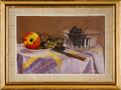 Sadık Erk imzalı tablo — Yağlı Boya, 28×42 cm, 7.500 TL müzayede satışı