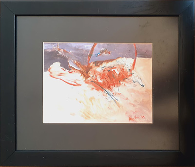 Feriha Tuğran Baş imzalı tablo — Yağlı Boya, 18×24 cm, 6.500 TL müzayede satışı