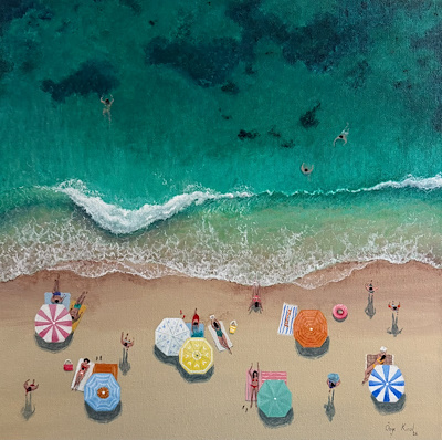 Özge Kıral imzalı tablo — Akrilik Boya, 40×40 cm, 12.000 TL müzayede satışı