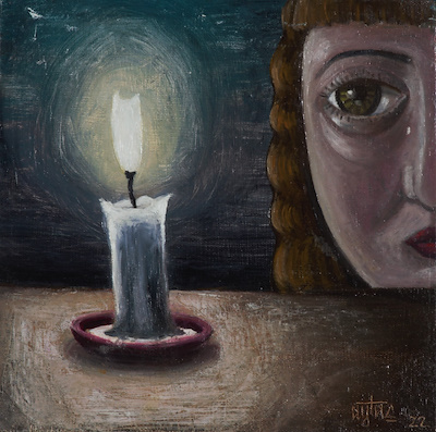 Bülent Aytaç imzalı tablo — Yağlı Boya, 25×25 cm, 2.000 TL müzayede satışı