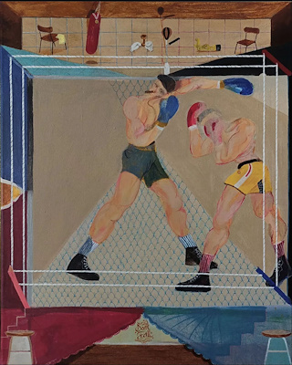 Tevfik Talha Okan imzalı tablo — Akrilik Boya, 50×40 cm, 54.500 TL müzayede satışı