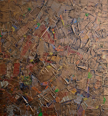Serdar Okan imzalı tablo — Karışık Teknik, 130×160 cm, 25.000 TL müzayede satışı