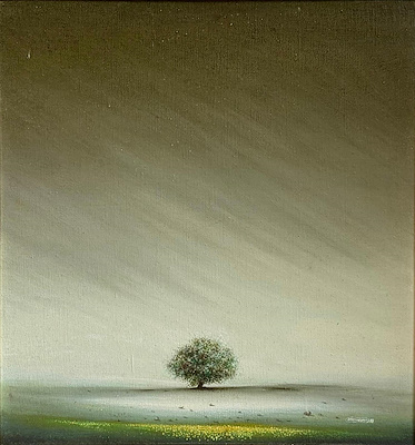 Ekrem Kahraman imzalı tablo — Yağlı Boya, 40×40 cm, 23.000 TL müzayede satışı